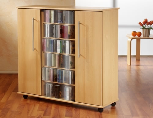 CD/DVD-Sideboard VCM Luxor f�r 900 CDs oder 390 DVDs