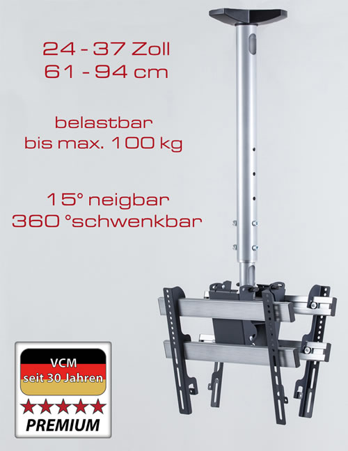 VCM Deckenhalterung "TDH 3 DOUBLE" (Hifi- und TV-Moebel)