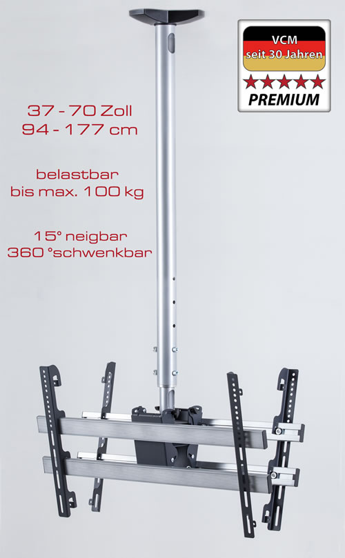 VCM Deckenhalterung "TDH 4 MAXI DOUBLE" (Hifi- und TV-Moebel)