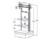 VCM Pro-Stand TV-Standfu mit TV-Halterung  - Detailzeichnung (TV-Standfuesse) 