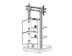 VCM Pro-Stand TV-Standfu mit TV-Halterung  (TV-Standfuesse) 