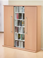 Details zu CD-Schrank VCM Santo f�r 450 CDs oder 195 DVDs